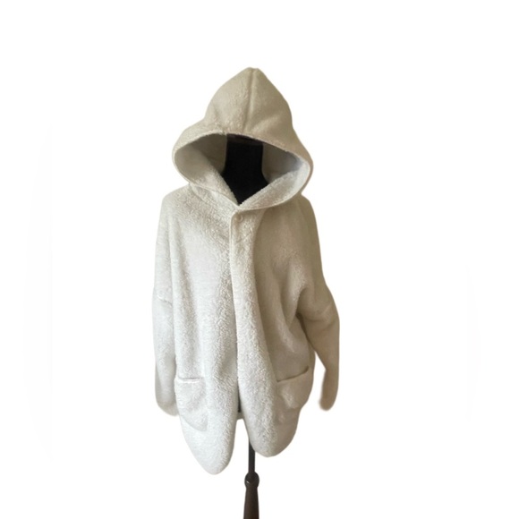 PJ Salvage Plush Sherpa Cream Cardigan
Hoodie Jacket Soft! X Large EUC Pockets - Picture 1 of 4